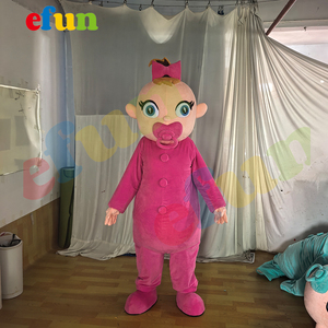 Efun MOQ 1 pieza personalizado caminar Cosplay bebé niña niño mascota disfraz personaje de dibujos animados Coco JJ bebé melón mascota disfraces para adultos - Product Image 1