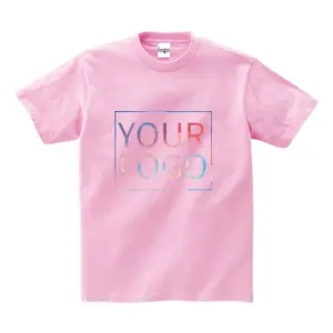Camisetas para crianças com logotipo personalizado, camisetas para crianças, meninos e meninas, 100% algodão