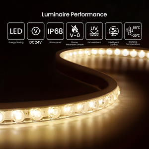 Striscia <span class=keywords><strong>LED</strong></span> RGB Professionale ad Alta Luminosità, Flessibile, 24V, Controllo ON/OFF, IP68, per Applicazioni Paesaggistiche, Dimmerabile - Product Image 2