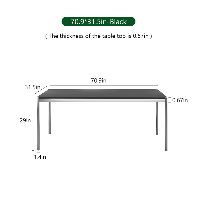 70.9*31.5in-noir