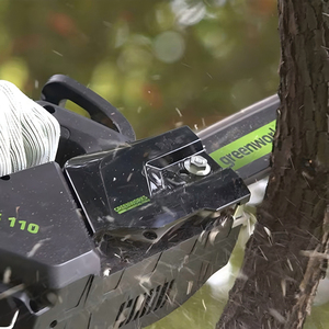 Greenworks <span class=keywords><strong>เลื่อย</strong></span><span class=keywords><strong>ยนต์</strong></span>แบบมือจับ40V, มอเตอร์แบบไม่มีแปรงถ่านบาร์ขนาด<span class=keywords><strong>10</strong></span><span class=keywords><strong>นิ้ว</strong></span>15เมตร/วินาที GS110<span class=keywords><strong>เลื่อย</strong></span>สำหรับมืออาชีพ - Product Image 3