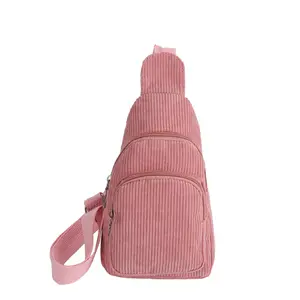2023 Women's Velvet Chest Bag Fashion Handbag Crossbody Shoulder Bag Wallet Cell Phone Holder Mini Custom Strap Shoulder Bag