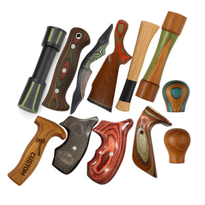 Fabrication de poignées tactiques en bois pour l'extérieur, pièces personnalisées, manche de tomahawk, tête de <span class=keywords><strong>canne</strong></span> de randonnée, porte-<span class=keywords><strong>moulinet</strong></span>, travail du bois stratifié - Product Image 4