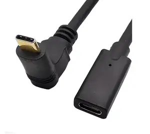 Đầu mạ vàng 1.8M trên 3A hiện tại 10 Gb/giây USB3.1 Type-C USB C Cáp mở rộng dữ liệu Nam-Nữ Cắm vào và ra tiêu chuẩn