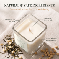 Bougies d'aromathérapie en cire de soja NOVA avec autocollants au design dessiné à la main - Pâques Diwali - Barres personnalisables - Parfum personnalisable - Ingrédients entièrement naturels