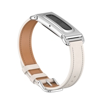 Correa de reloj inteligente Fitbit Air, nueva caja de metal, accesorio de pulsera de cuero ultrafino a la moda