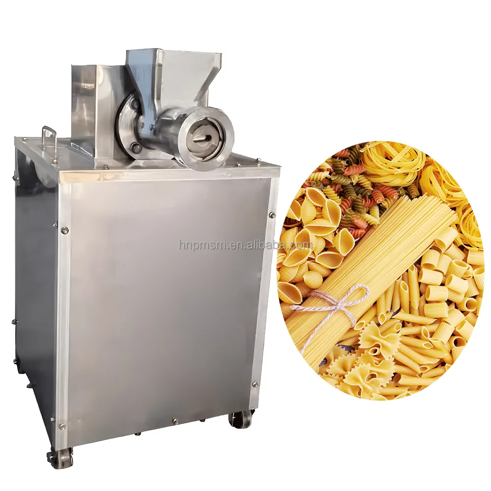 최고 품질의 파스타 마카로니 만들기 기계 단일 나사 파스타 압출기 기계 감자 파스타 메이커 기계
