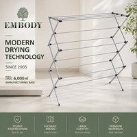 Séchoir à linge pliable, étendoir à vêtements pliable, séchoir à linge vertical intérieur/extérieur, porte-serviettes pour appartement et maison