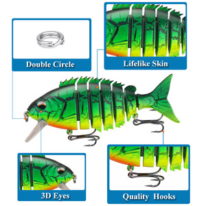 Xy 41 Minnow <b>Lure</b> 10Cm 22.2G Sinking Segment Artificial Bait For Bass <b>Fishing</b> <b>Lure</b> <b>Fishing</b> Bottom Baits Ten Color Set - Product Image 4
