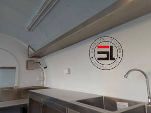 รถขายอาหารเคลื่อนที่คุณภาพสูง ทำจากไฟเบอร์กลาส สำหรับขายอาหารว่างและอาหารจานด่วน รถเข็นปรับแต่งได้ พร้อมรับประกัน 1 ปี - Product Image 5