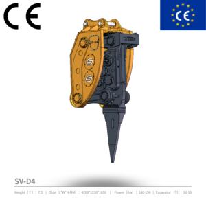 <span class=keywords><strong>Ripper</strong></span> Vibrante a Frequenza Singola 50-55 T, Lunga Durata, Accessorio per Escavatore Idraulico per Tunneling e Roccia, Compatibile con <span class=keywords><strong>Hitachi</strong></span> - Product Image 3