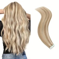 Extensiones de Cabello Humano Remy Vietnamita al por Mayor, 100% Virgen, con Cinta Adhesiva, Doble Trama a Máquina, Colores Claros, Todos los Colores Personalizables