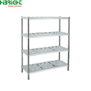Carrito de Panadería Industrial Comercial de Acero Inoxidable 304 Personalizado de Fábrica, Resistente, 300 kg/m, Acabado Mate Cepillado, para Restaurante - Product Image 6