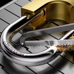 Candado de Latón Macizo Tipo D de Doble Palanca, Ecológico, Seguro, Impermeable IP65, Antirrobo, con 3 Llaves - Product Image 3