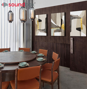 Panneaux en lattes <span class=keywords><strong>de</strong></span> <span class=keywords><strong>bois</strong></span> décoratifs pour plafond <span class=keywords><strong>de</strong></span> cuisine d'hôtel, mur acoustique pour Akupanel Akoestische Akustik Panel - Product Image 3