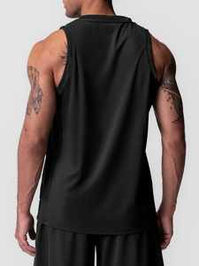 Débardeur de sport en maille pour garçon, sans manches, veste de voyage, débardeur de musculation pour homme, débardeur de fitness, course à pied, débardeur personnalisé avec logo - Product Image 4