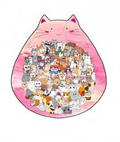 Puzzle en bois pour chat, formes irrégulières et haute difficulté, pour cadeaux, ornements décoratifs et cadres photo en acrylique