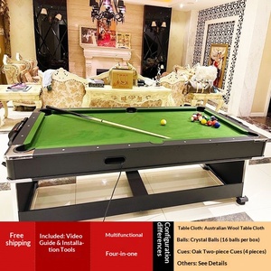 <span class=keywords><strong>Table</strong></span> <span class=keywords><strong>de</strong></span> <span class=keywords><strong>billard</strong></span> multifonctionnelle en bois massif quatre-en-un, hockey sur glace, tennis <span class=keywords><strong>de</strong></span> <span class=keywords><strong>table</strong></span>, conférence, usage domestique, pliable - Product Image 4