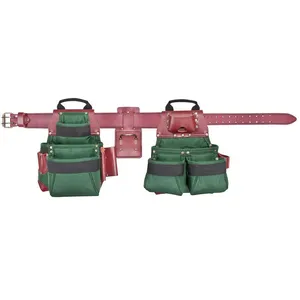FREE SAMPLE Custom Waterproof Heavy Duty Utility Multi Pockets leather Waist Tool Belt Bags