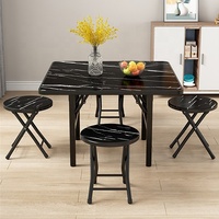 Ensemble Table et Chaises Pliables Modernes pour Extérieur, Idéal Traiteur, Événements et Pique-niques