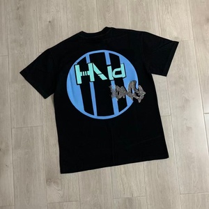 Dropshipping High Quality Custom Wholesale Cotton Breathable Short Sleeve Gothic Skull Print Luxury Brand <b>Hot</b> Drilling HARMONY T - Product Image 3