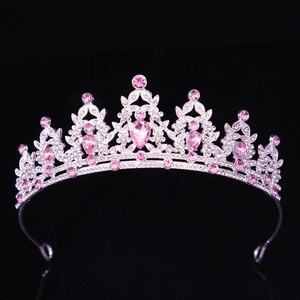 Diamant Accessoire Femme Diadèmes En Gros Alliage Coloré Coronas Decorativas De Étincelant Filles Couronne De <span class=keywords><strong>Luxe</strong></span> Cristal Diadème - Product Image 4