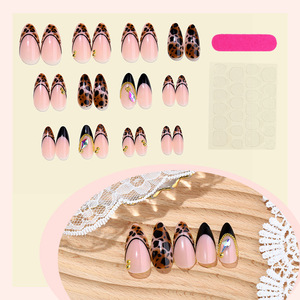 <span class=keywords><strong>Faux</strong></span> <span class=keywords><strong>ongles</strong></span> <span class=keywords><strong>à</strong></span> presser, couverture complète, imprimé léopard, dégradé, français, luxe, haute qualité, 24 pièces, <span class=keywords><strong>kit</strong></span> de <span class=keywords><strong>faux</strong></span> <span class=keywords><strong>ongles</strong></span> <span class=keywords><strong>à</strong></span> presser avec languettes adhésives - Product Image 2