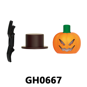 G0185 Mini Blocs de Construction Horreur à Collectionner : <span class=keywords><strong>Petit</strong></span> <span class=keywords><strong>Garçon</strong></span> Sorcière, Loup-<span class=keywords><strong>garou</strong></span>, Citrouille Rire, Zombie, Tête de Citrouille, Sorcière, Comte - Jouets Cadeaux pour Enfants - Product Image 6