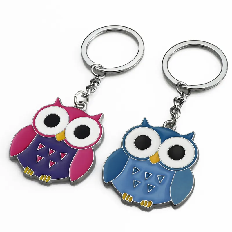 Owl Lovely key chain Gift cartoon owl keyring for women handbag charm Whenever You need me Owl be There Sympathy Gifts