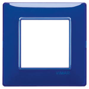 Vimar Wall <b>Switch</b> Plate 2M Reflex Sapphire Blue 13x8cm - Product Image 1