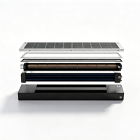 Convecteur de chauffage et de refroidissement à convection naturelle pour mur rideau, certifié CE, encastré au sol