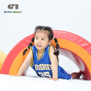 Enfants soft play aire de jeux en mousse ensemble arc-en-pont trou de forage arc-en-pont - Product Image 4