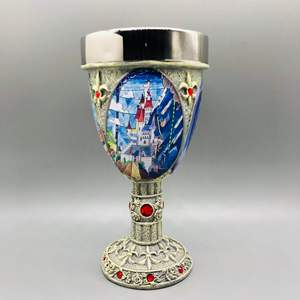 Pintado a mano La Bella y La Bestia Bella bola escena Copa resina decoración Grial esqueleto Jack decoración taza - Product Image 2