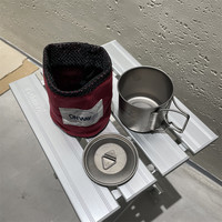 Nouvel ensemble de vaisselle de camping en plein air Offre Spéciale léger pliable boire de la bière eau tasse en titane