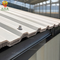 Maßgefertigte Farbige Hitzebeständige Dachplatten 930-960MM Wasserdichte Gewellte PVC-Dachziegel Isolierung Doppelwandige UPVC-Hohlkammer-Dachplatte