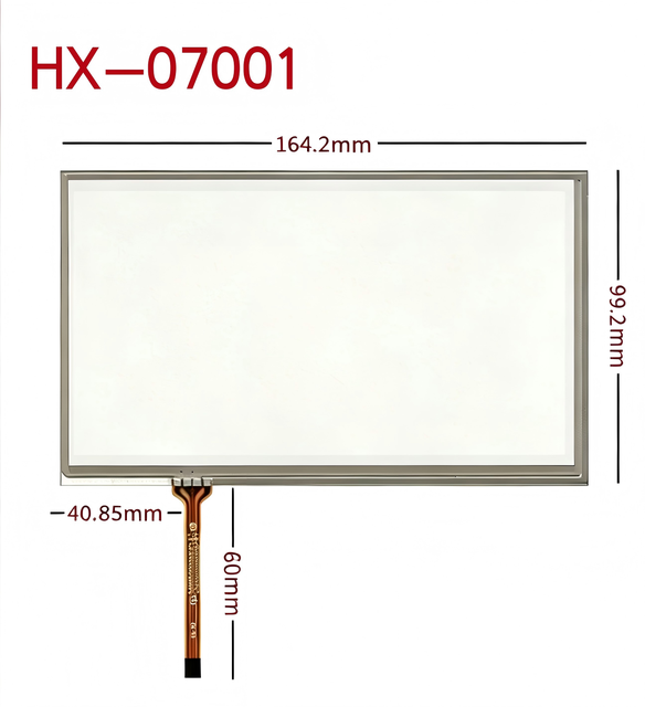 7 Inch 4-Wire F+G Resistive Touch Screen Panal Industrial Medical Pressure-sensitive Touch Screen Touchpad Can Be Customized