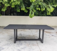 Ensemble de salle à manger pour meubles en fonte d'aluminium Ensemble de salle à manger pour l'extérieur Table et chaises de style moderne Mobilier d'extérieur Chaises de jardin