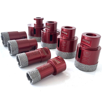 Drills-King Kit de 8 scies cloches diamantées 20 + 25 + 32 + 40 + 45 + 50 + 68mm M14 Perçage à sec pour carreaux de porcelaine Céramique Marbre Jeu de forets diamantés