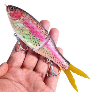 Hengjia 17cm 40g Esca Articolata Singola in ABS a Scorrimento Lento per la <span class=keywords><strong>Pesca</strong></span> di Trota e Spigola - Swim Bait per Grandi Prede - Product Image 3