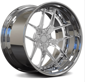Rines de Auto de Lujo en Negro Brillante de 17-24 Pulgadas, Personalizables, 2 Piezas, Forjados, con Borde Profundo Cóncavo, para Autos de Pasajeros - Product Image 5