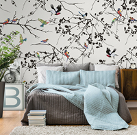 Papier peint PVC tissé en lin moderne, imperméable, couleur unie, pour la décoration murale de la maison, de la chambre, du salon ou de l'hôtel - Vente en gros