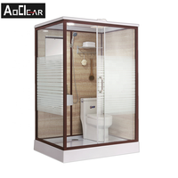 Aokeliya WC Douche Préfabriquée Modulaire En Plastique Flushup salle de bains Pod