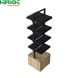 Black <b>Metal</b> Supermarket <b>Shelf</b> Heavy Duty Retail Rack 5 Tier Grocery Store Display <b>Unit</b> - Product Image 2