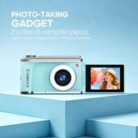 Cámara Retro para Niños, Diseño Nuevo de Fábrica, 1080p, 48MP, CMOS, para Vlogging, Grabación, con Luz de Relleno, Giro Horizontal, para Negocios, Aire Libre, Principiantes
