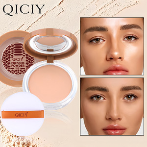 Polvo Bronceador para Piel Oscura, Acabado Mate, Resistente al Sudor y al Aceite, Corrector de Maquillaje Oscuro, Esponja y Espejo - Product Image 2