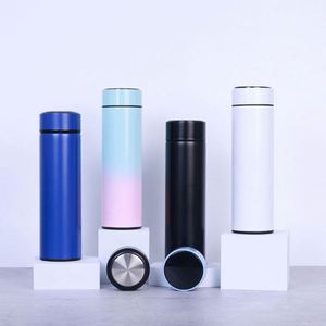 Custom Logo 500ml New Design Reusable Metal Thermos Stainless Steel <b>Smart</b> Tea Water Bottle With Infuser - Product Image 1