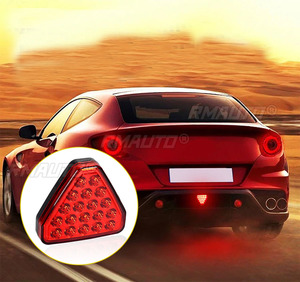 Universal F1 <b>Triangle</b> Style Sport 19LED Brake Signal Lamp REAR FOG <b>LIGHT</b> Rear Third Brake Lamp DRL for JDM BBA - Product Image 6