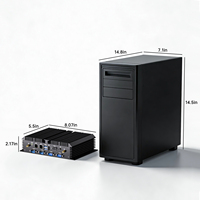 PC Industrial Sin Ventilador Intel Core I3 I5 I7, Mini PC Industrial con 2COM 6COM, Doble Intel I211 LAN, VGA, HDMI para Automatización