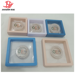Estuche de broches de <span class=keywords><strong>Jack</strong></span> y Jill of America Delta Sigma Theta Oes, caja de cosméticos, estuche transparente, broche y estuche de diamantes de imitación personalizados - Product Image 5