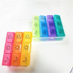 กล่องยาพลาสติกสีรุ้ง 7 วัน 21 ช่อง สำหรับจัดยาประจำสัปดาห์ - Product Image 4